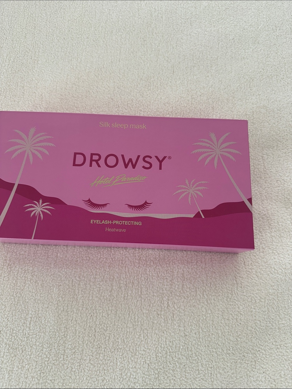 Drowsy Silk Sleep Mask - Pink